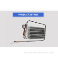 Copper tube finned evaporator for refrigeration condensing